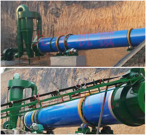 阳泉煤泥烘干机滚筒主机落座图